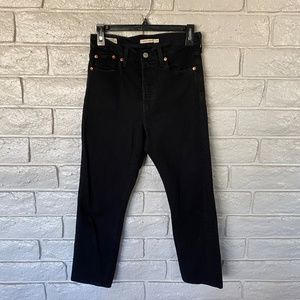 Levi's Black Wedgie Straight Jeans W26 L26
